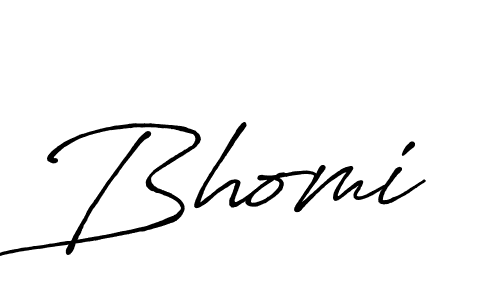 How to make Bhomi name signature. Use Antro_Vectra_Bolder style for creating short signs online. This is the latest handwritten sign. Bhomi signature style 7 images and pictures png