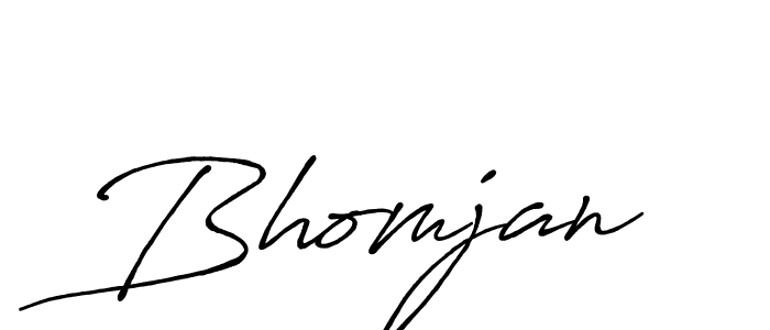 Use a signature maker to create a handwritten signature online. With this signature software, you can design (Antro_Vectra_Bolder) your own signature for name Bhomjan. Bhomjan signature style 7 images and pictures png