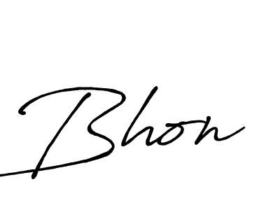 Also we have Bhon name is the best signature style. Create professional handwritten signature collection using Antro_Vectra_Bolder autograph style. Bhon signature style 7 images and pictures png