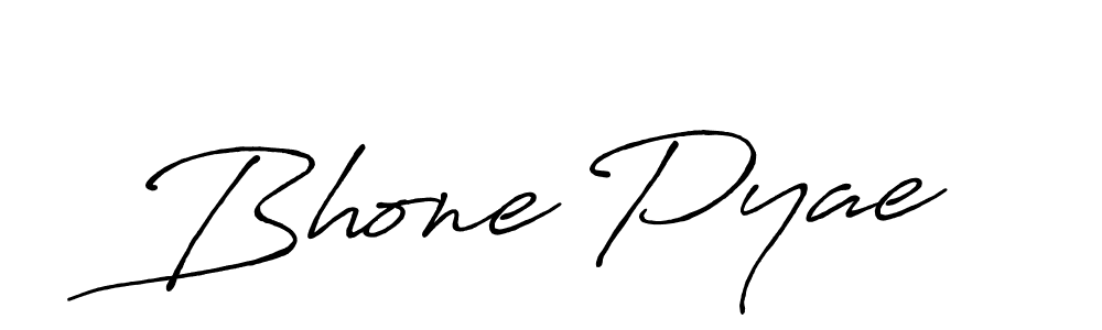 Also we have Bhone Pyae name is the best signature style. Create professional handwritten signature collection using Antro_Vectra_Bolder autograph style. Bhone Pyae signature style 7 images and pictures png