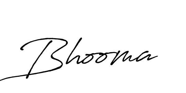 Bhooma stylish signature style. Best Handwritten Sign (Antro_Vectra_Bolder) for my name. Handwritten Signature Collection Ideas for my name Bhooma. Bhooma signature style 7 images and pictures png