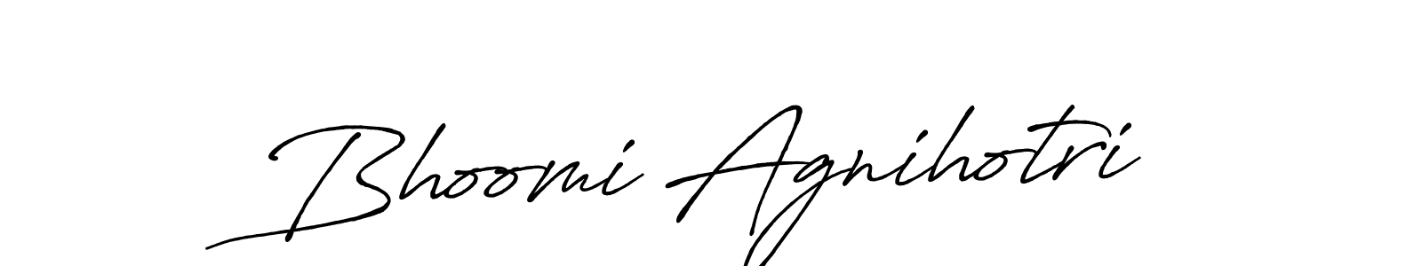 Use a signature maker to create a handwritten signature online. With this signature software, you can design (Antro_Vectra_Bolder) your own signature for name Bhoomi Agnihotri. Bhoomi Agnihotri signature style 7 images and pictures png