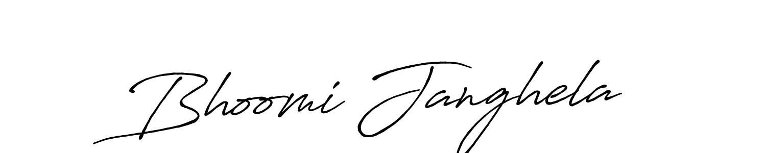 Also You can easily find your signature by using the search form. We will create Bhoomi Janghela name handwritten signature images for you free of cost using Antro_Vectra_Bolder sign style. Bhoomi Janghela signature style 7 images and pictures png