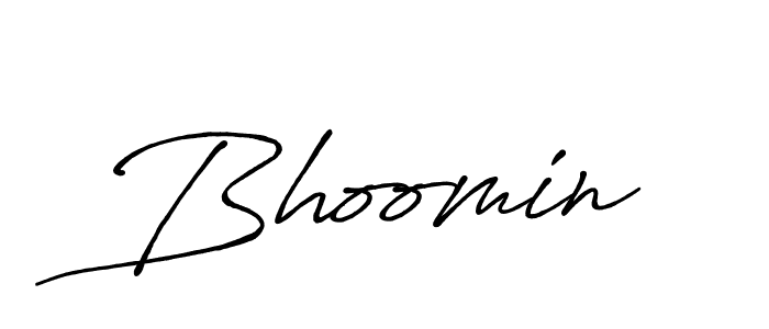Once you've used our free online signature maker to create your best signature Antro_Vectra_Bolder style, it's time to enjoy all of the benefits that Bhoomin name signing documents. Bhoomin signature style 7 images and pictures png