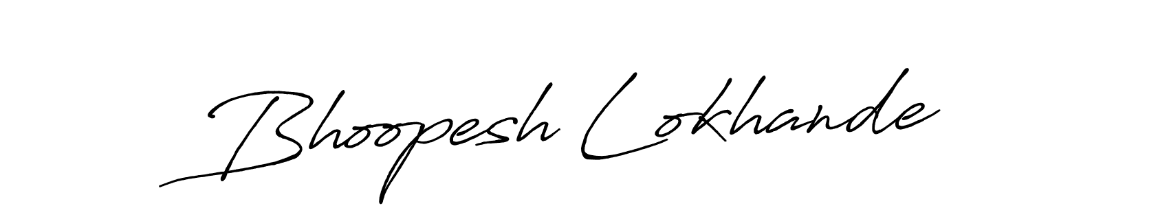 Use a signature maker to create a handwritten signature online. With this signature software, you can design (Antro_Vectra_Bolder) your own signature for name Bhoopesh Lokhande. Bhoopesh Lokhande signature style 7 images and pictures png