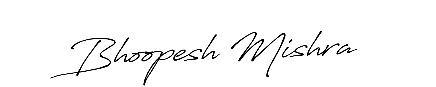 How to make Bhoopesh Mishra name signature. Use Antro_Vectra_Bolder style for creating short signs online. This is the latest handwritten sign. Bhoopesh Mishra signature style 7 images and pictures png