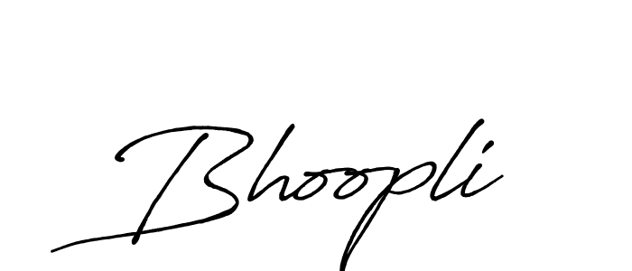 It looks lik you need a new signature style for name Bhoopli. Design unique handwritten (Antro_Vectra_Bolder) signature with our free signature maker in just a few clicks. Bhoopli signature style 7 images and pictures png