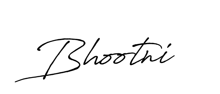 Create a beautiful signature design for name Bhootni. With this signature (Antro_Vectra_Bolder) fonts, you can make a handwritten signature for free. Bhootni signature style 7 images and pictures png
