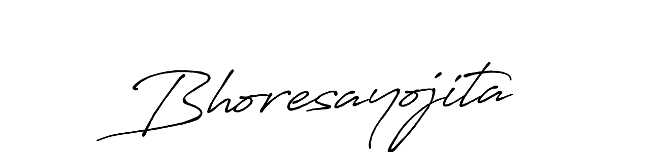 Design your own signature with our free online signature maker. With this signature software, you can create a handwritten (Antro_Vectra_Bolder) signature for name Bhoresayojita. Bhoresayojita signature style 7 images and pictures png