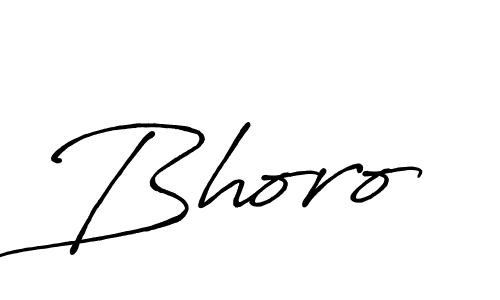 Bhoro stylish signature style. Best Handwritten Sign (Antro_Vectra_Bolder) for my name. Handwritten Signature Collection Ideas for my name Bhoro. Bhoro signature style 7 images and pictures png