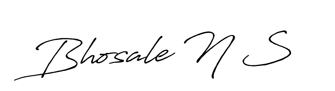 How to Draw Bhosale N S signature style? Antro_Vectra_Bolder is a latest design signature styles for name Bhosale N S. Bhosale N S signature style 7 images and pictures png