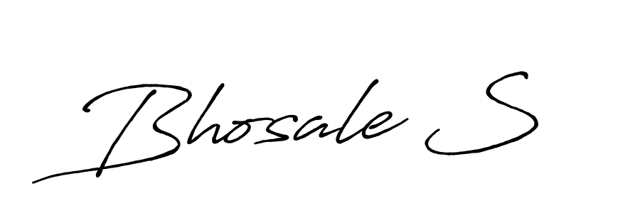 Also we have Bhosale S name is the best signature style. Create professional handwritten signature collection using Antro_Vectra_Bolder autograph style. Bhosale S signature style 7 images and pictures png