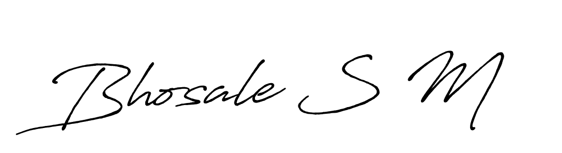 Antro_Vectra_Bolder is a professional signature style that is perfect for those who want to add a touch of class to their signature. It is also a great choice for those who want to make their signature more unique. Get Bhosale S M name to fancy signature for free. Bhosale S M signature style 7 images and pictures png