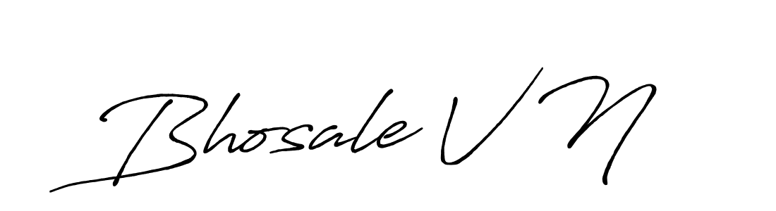 Make a beautiful signature design for name Bhosale V N. Use this online signature maker to create a handwritten signature for free. Bhosale V N signature style 7 images and pictures png
