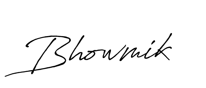 Design your own signature with our free online signature maker. With this signature software, you can create a handwritten (Antro_Vectra_Bolder) signature for name Bhowmik. Bhowmik signature style 7 images and pictures png