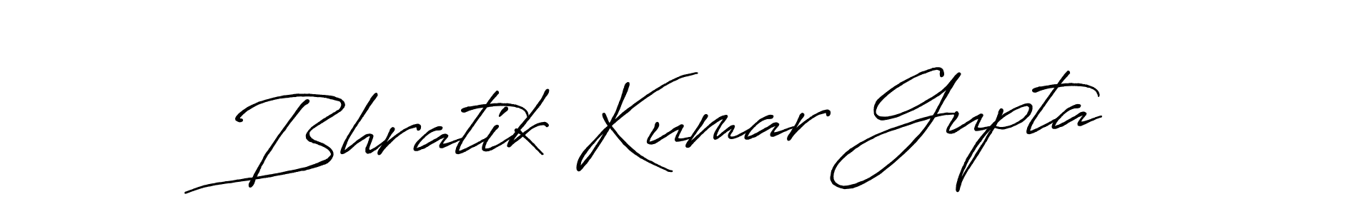 Bhratik Kumar Gupta stylish signature style. Best Handwritten Sign (Antro_Vectra_Bolder) for my name. Handwritten Signature Collection Ideas for my name Bhratik Kumar Gupta. Bhratik Kumar Gupta signature style 7 images and pictures png
