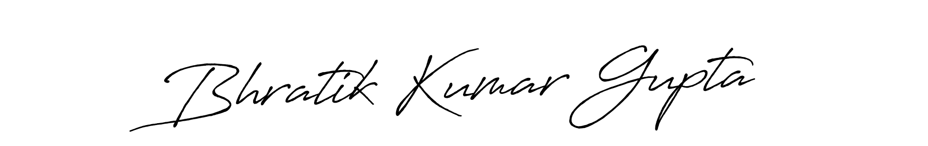 Bhratik Kumar Gupta stylish signature style. Best Handwritten Sign (Antro_Vectra_Bolder) for my name. Handwritten Signature Collection Ideas for my name Bhratik Kumar Gupta. Bhratik Kumar Gupta signature style 7 images and pictures png