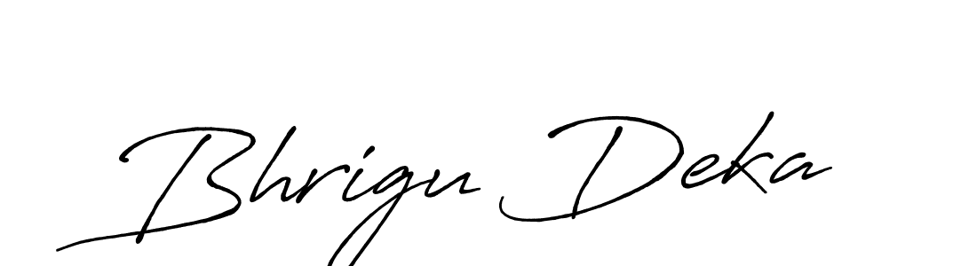 How to make Bhrigu Deka name signature. Use Antro_Vectra_Bolder style for creating short signs online. This is the latest handwritten sign. Bhrigu Deka signature style 7 images and pictures png