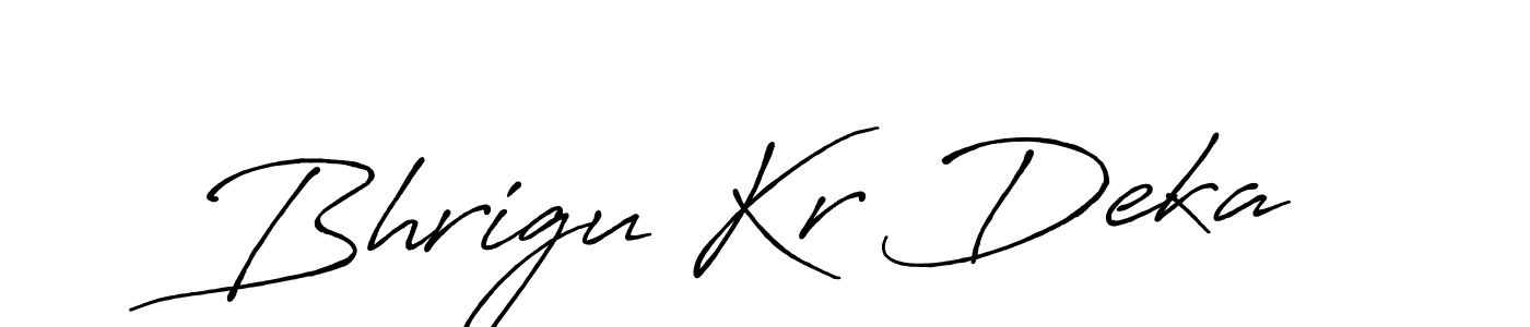 Bhrigu Kr Deka stylish signature style. Best Handwritten Sign (Antro_Vectra_Bolder) for my name. Handwritten Signature Collection Ideas for my name Bhrigu Kr Deka. Bhrigu Kr Deka signature style 7 images and pictures png