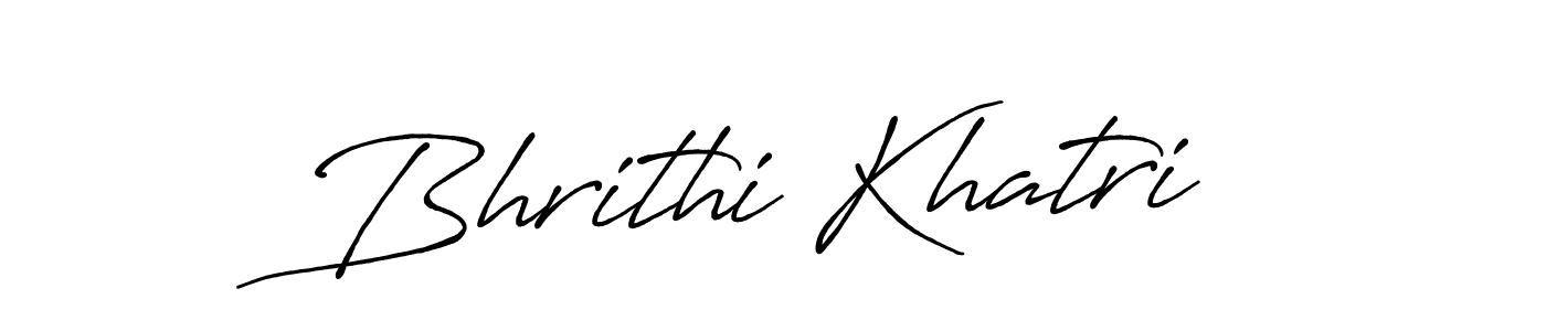 Similarly Antro_Vectra_Bolder is the best handwritten signature design. Signature creator online .You can use it as an online autograph creator for name Bhrithi Khatri. Bhrithi Khatri signature style 7 images and pictures png