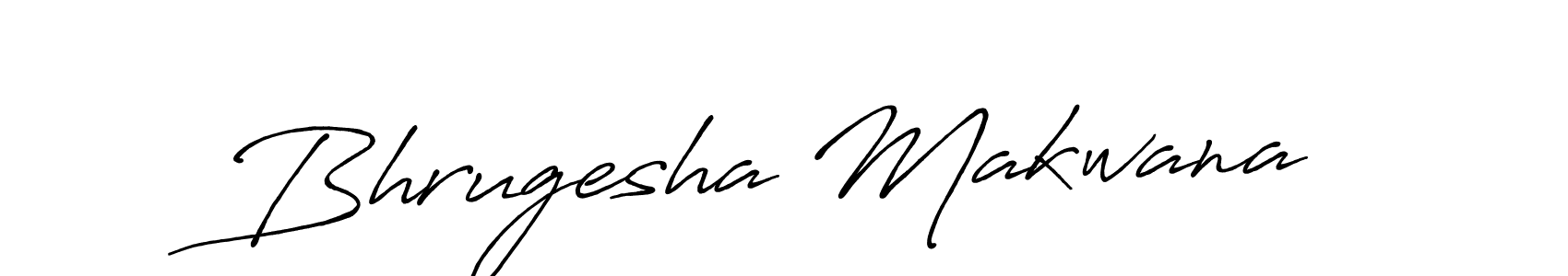 Use a signature maker to create a handwritten signature online. With this signature software, you can design (Antro_Vectra_Bolder) your own signature for name Bhrugesha Makwana. Bhrugesha Makwana signature style 7 images and pictures png