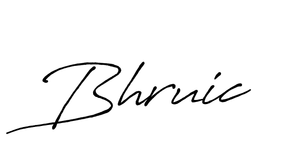 Similarly Antro_Vectra_Bolder is the best handwritten signature design. Signature creator online .You can use it as an online autograph creator for name Bhruic. Bhruic signature style 7 images and pictures png