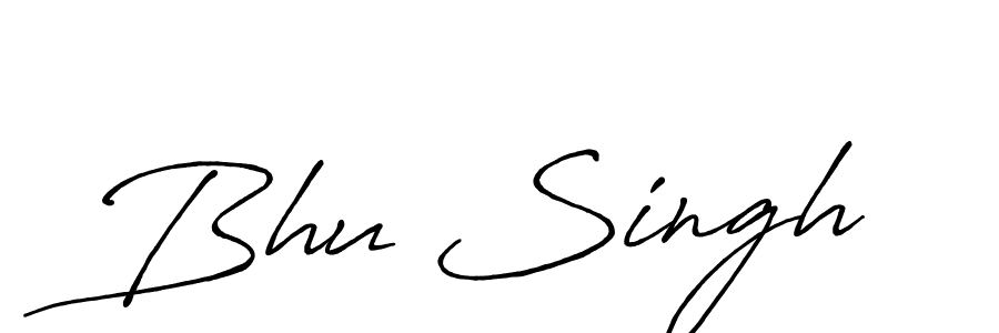 Design your own signature with our free online signature maker. With this signature software, you can create a handwritten (Antro_Vectra_Bolder) signature for name Bhu Singh. Bhu Singh signature style 7 images and pictures png