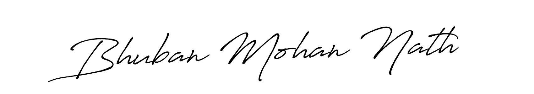 Use a signature maker to create a handwritten signature online. With this signature software, you can design (Antro_Vectra_Bolder) your own signature for name Bhuban Mohan Nath. Bhuban Mohan Nath signature style 7 images and pictures png