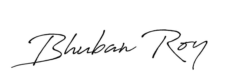 Create a beautiful signature design for name Bhuban Roy. With this signature (Antro_Vectra_Bolder) fonts, you can make a handwritten signature for free. Bhuban Roy signature style 7 images and pictures png