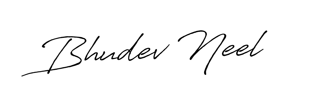 Similarly Antro_Vectra_Bolder is the best handwritten signature design. Signature creator online .You can use it as an online autograph creator for name Bhudev Neel. Bhudev Neel signature style 7 images and pictures png