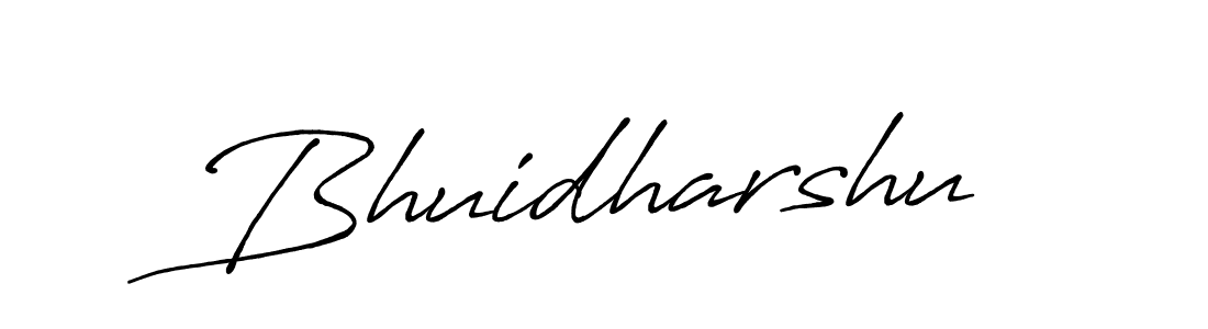 Create a beautiful signature design for name Bhuidharshu. With this signature (Antro_Vectra_Bolder) fonts, you can make a handwritten signature for free. Bhuidharshu signature style 7 images and pictures png