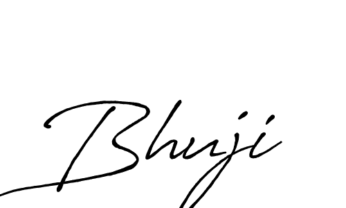 Bhuji stylish signature style. Best Handwritten Sign (Antro_Vectra_Bolder) for my name. Handwritten Signature Collection Ideas for my name Bhuji. Bhuji signature style 7 images and pictures png