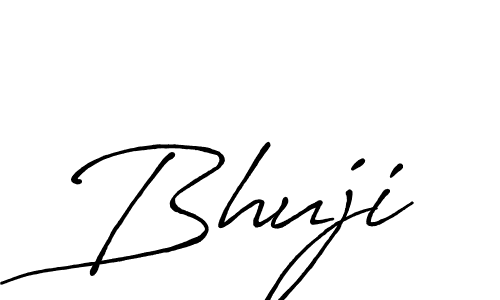 Bhuji stylish signature style. Best Handwritten Sign (Antro_Vectra_Bolder) for my name. Handwritten Signature Collection Ideas for my name Bhuji. Bhuji signature style 7 images and pictures png