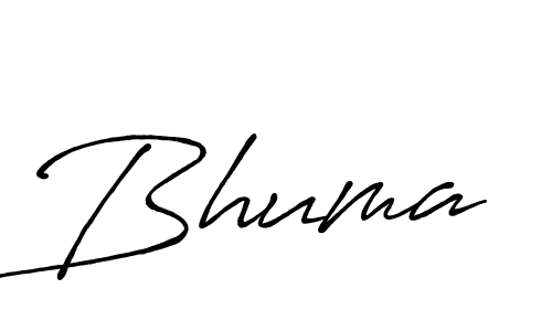 Bhuma stylish signature style. Best Handwritten Sign (Antro_Vectra_Bolder) for my name. Handwritten Signature Collection Ideas for my name Bhuma. Bhuma signature style 7 images and pictures png