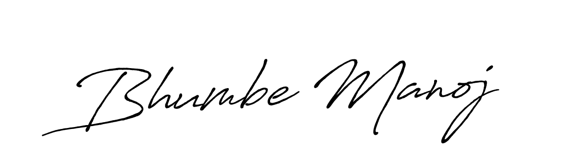 The best way (Antro_Vectra_Bolder) to make a short signature is to pick only two or three words in your name. The name Bhumbe Manoj include a total of six letters. For converting this name. Bhumbe Manoj signature style 7 images and pictures png