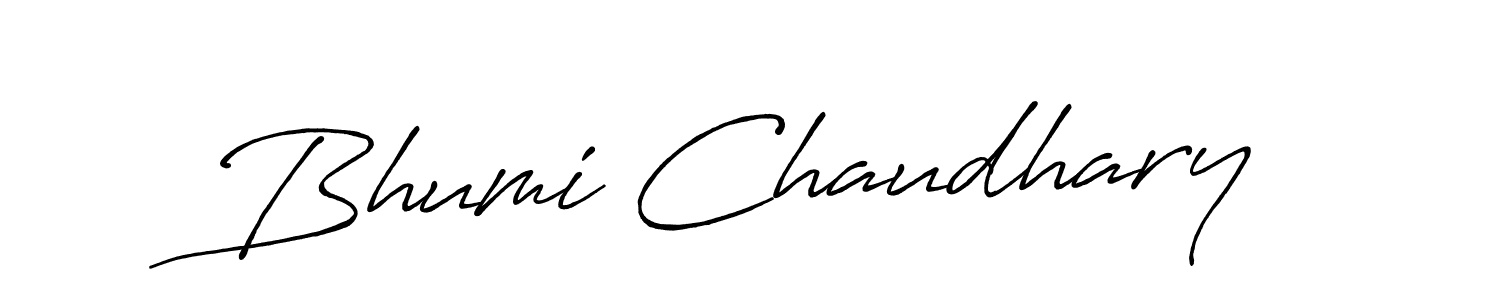 Use a signature maker to create a handwritten signature online. With this signature software, you can design (Antro_Vectra_Bolder) your own signature for name Bhumi Chaudhary. Bhumi Chaudhary signature style 7 images and pictures png