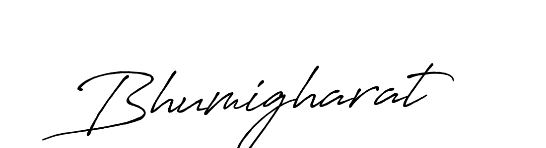 Create a beautiful signature design for name Bhumigharat. With this signature (Antro_Vectra_Bolder) fonts, you can make a handwritten signature for free. Bhumigharat signature style 7 images and pictures png