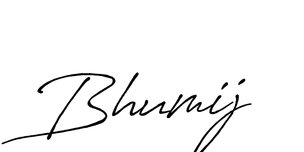 Bhumij stylish signature style. Best Handwritten Sign (Antro_Vectra_Bolder) for my name. Handwritten Signature Collection Ideas for my name Bhumij. Bhumij signature style 7 images and pictures png