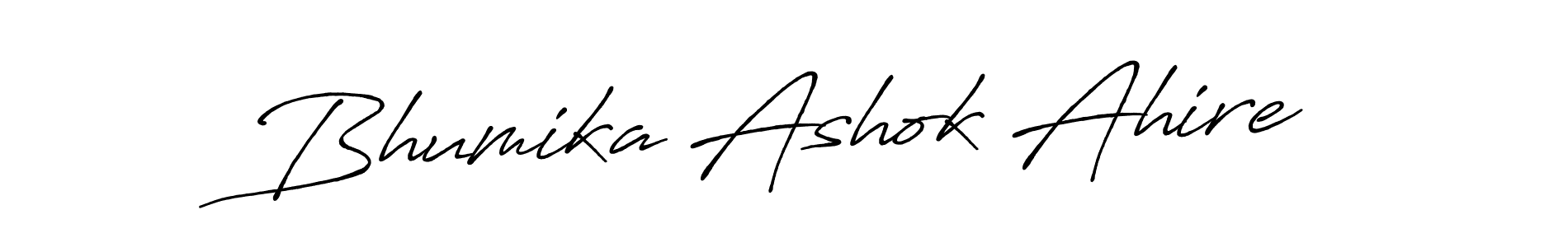 This is the best signature style for the Bhumika Ashok Ahire name. Also you like these signature font (Antro_Vectra_Bolder). Mix name signature. Bhumika Ashok Ahire signature style 7 images and pictures png