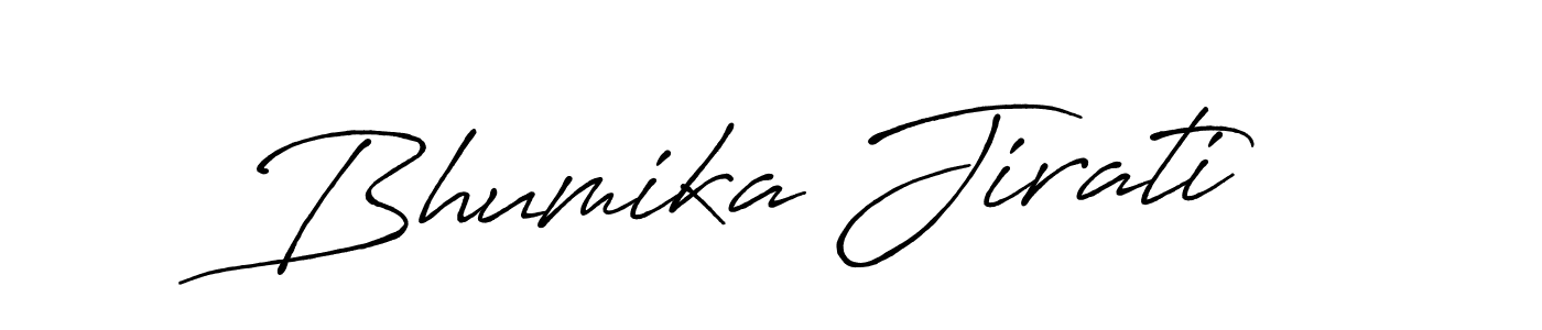 Similarly Antro_Vectra_Bolder is the best handwritten signature design. Signature creator online .You can use it as an online autograph creator for name Bhumika Jirati. Bhumika Jirati signature style 7 images and pictures png