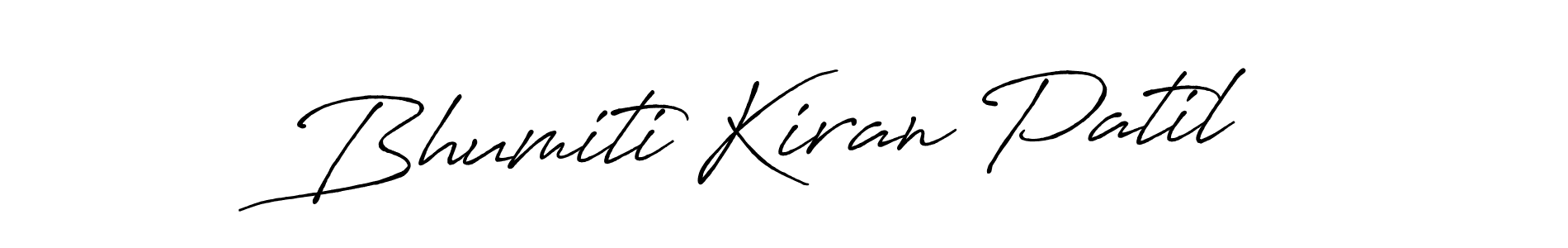 You should practise on your own different ways (Antro_Vectra_Bolder) to write your name (Bhumiti Kiran Patil) in signature. don't let someone else do it for you. Bhumiti Kiran Patil signature style 7 images and pictures png
