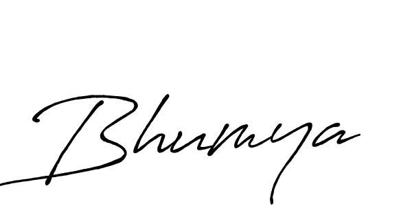 Design your own signature with our free online signature maker. With this signature software, you can create a handwritten (Antro_Vectra_Bolder) signature for name Bhumya. Bhumya signature style 7 images and pictures png