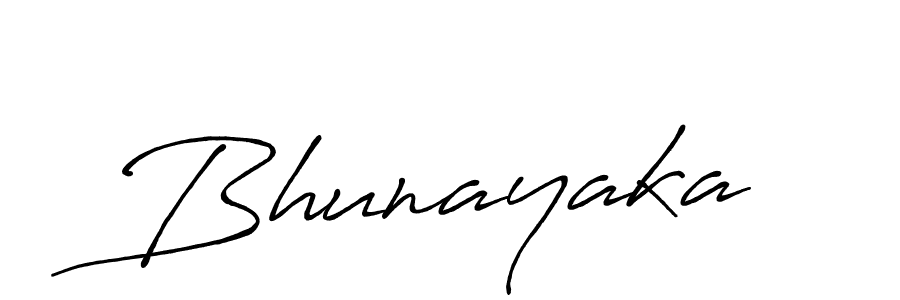 Make a beautiful signature design for name Bhunayaka. With this signature (Antro_Vectra_Bolder) style, you can create a handwritten signature for free. Bhunayaka signature style 7 images and pictures png