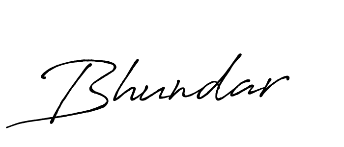 Bhundar stylish signature style. Best Handwritten Sign (Antro_Vectra_Bolder) for my name. Handwritten Signature Collection Ideas for my name Bhundar. Bhundar signature style 7 images and pictures png