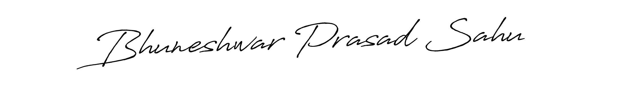 Make a beautiful signature design for name Bhuneshwar Prasad Sahu. With this signature (Antro_Vectra_Bolder) style, you can create a handwritten signature for free. Bhuneshwar Prasad Sahu signature style 7 images and pictures png