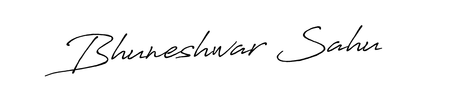 Bhuneshwar Sahu stylish signature style. Best Handwritten Sign (Antro_Vectra_Bolder) for my name. Handwritten Signature Collection Ideas for my name Bhuneshwar Sahu. Bhuneshwar Sahu signature style 7 images and pictures png