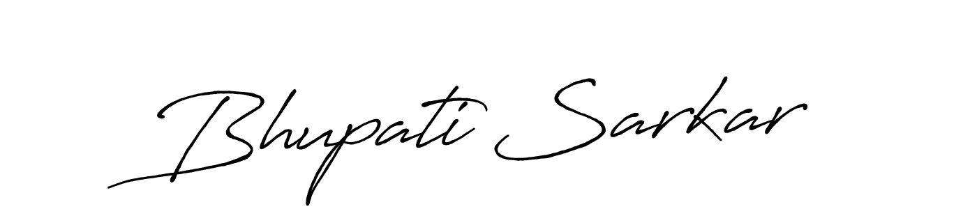 Bhupati Sarkar stylish signature style. Best Handwritten Sign (Antro_Vectra_Bolder) for my name. Handwritten Signature Collection Ideas for my name Bhupati Sarkar. Bhupati Sarkar signature style 7 images and pictures png