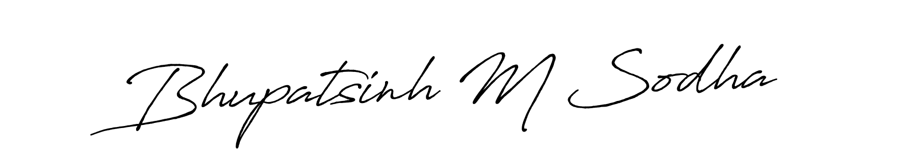 How to make Bhupatsinh M Sodha signature? Antro_Vectra_Bolder is a professional autograph style. Create handwritten signature for Bhupatsinh M Sodha name. Bhupatsinh M Sodha signature style 7 images and pictures png