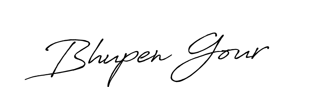 Design your own signature with our free online signature maker. With this signature software, you can create a handwritten (Antro_Vectra_Bolder) signature for name Bhupen Gour. Bhupen Gour signature style 7 images and pictures png