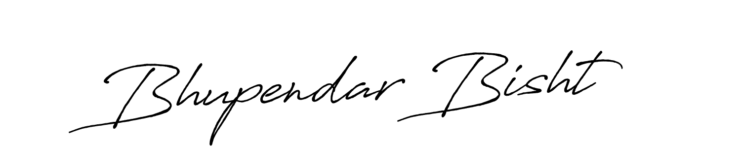 Make a beautiful signature design for name Bhupendar Bisht. With this signature (Antro_Vectra_Bolder) style, you can create a handwritten signature for free. Bhupendar Bisht signature style 7 images and pictures png